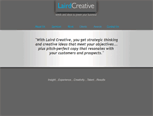 Tablet Screenshot of lairdcreative.com